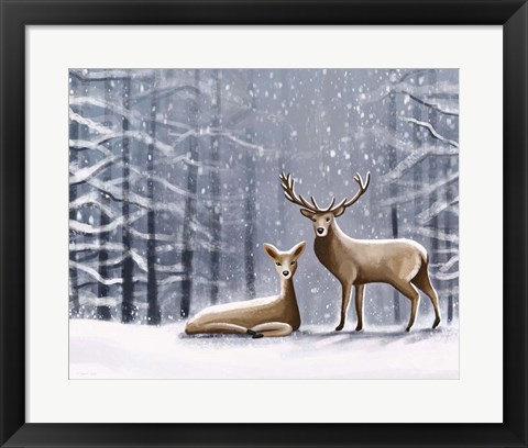 Framed Deer Print