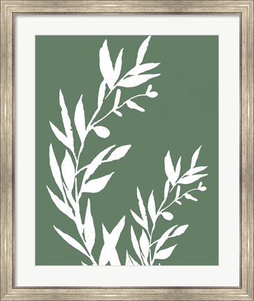 Framed Leaves II Print