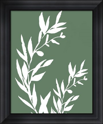 Framed Leaves II Print