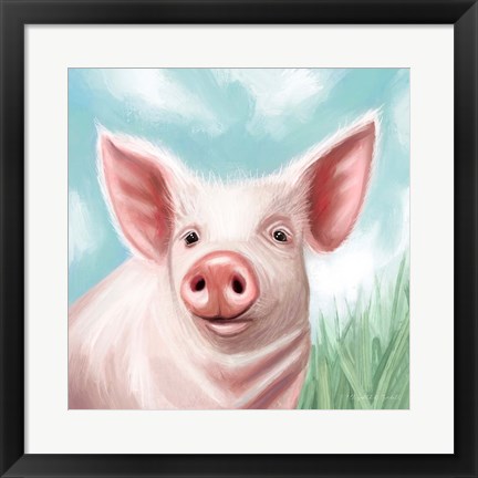 Framed Farmhouse Pig Print