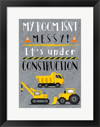 Framed Under Construction Print