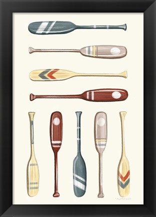 Framed Oar Collection II Print