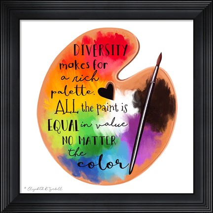 Framed Colors of Diversity Print