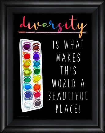 Framed Diversity Print