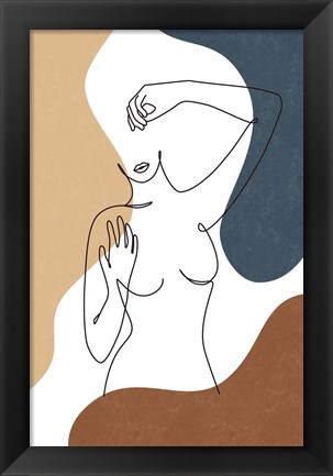 Framed Curves Print