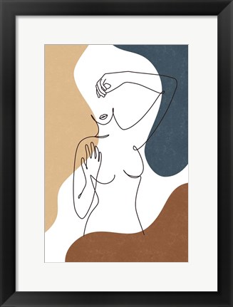 Framed Curves Print