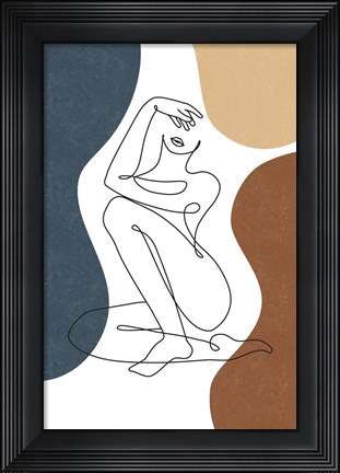 Framed Curves II Print