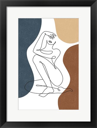 Framed Curves II Print