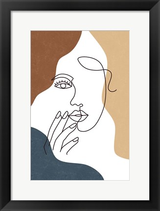 Framed Curves III Print