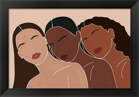 Framed Three Women Print