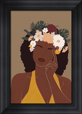 Framed Flower Crown Print