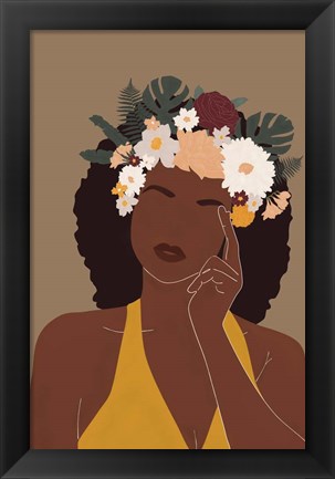 Framed Flower Crown Print