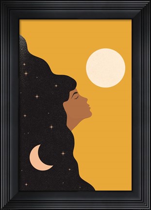 Framed Sun and Moon Print