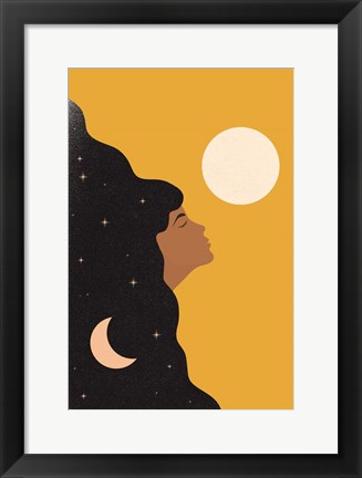 Framed Sun and Moon Print