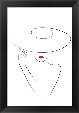 Framed Hat Couture II Print