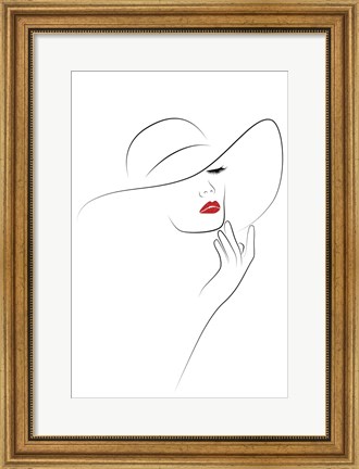 Framed Hat Couture III Print