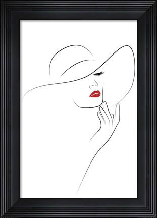 Framed Hat Couture III Print