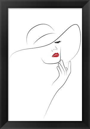 Framed Hat Couture III Print