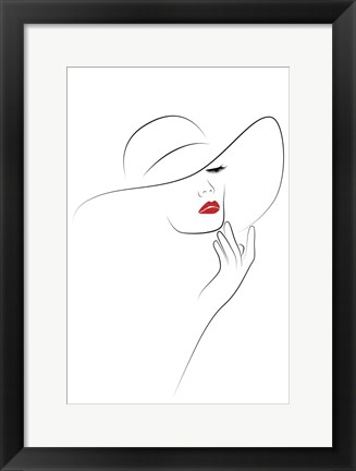 Framed Hat Couture III Print