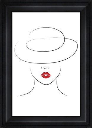 Framed Hat Couture IV Print