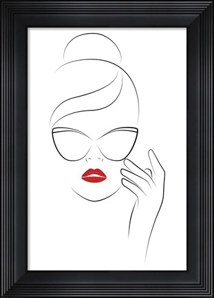 Framed Good Face Print