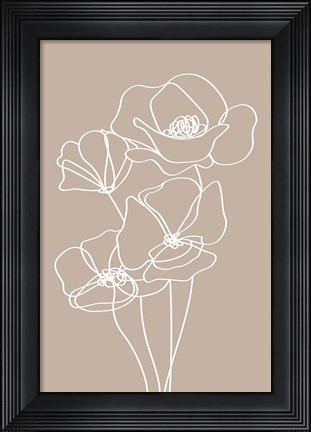 Framed Pansies Print