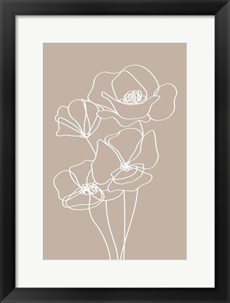 Framed Pansies Print