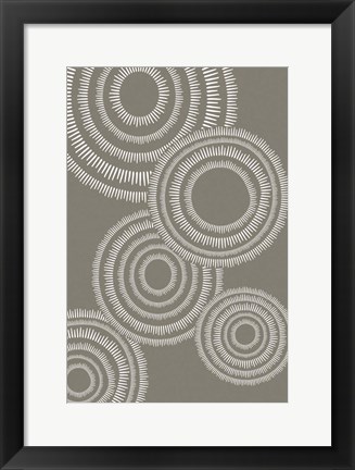 Framed Abstract Circles Print