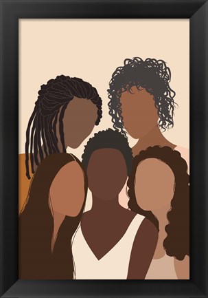 Framed Five Females Print