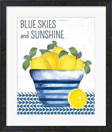 Framed Blue Skies Print