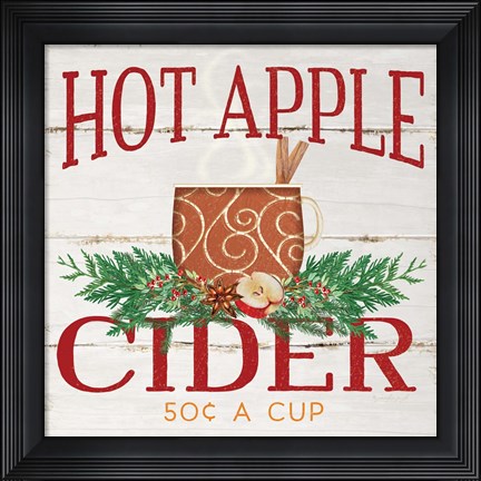 Framed Hot Apple Cider Print