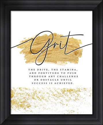Framed Grit Print