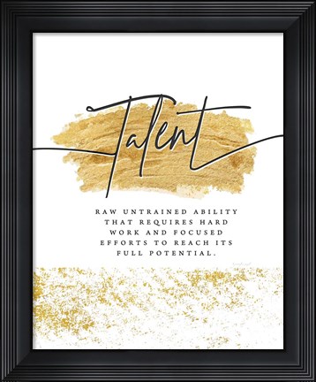 Framed Talent Print