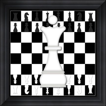 Framed White Queen Print