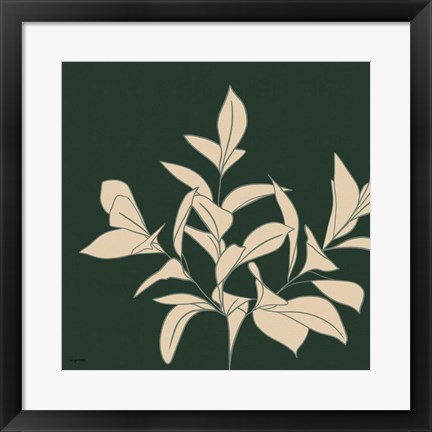 Framed Green Botanical Print