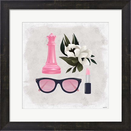Framed Queen Stuff - Pink Print