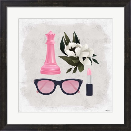 Framed Queen Stuff - Pink Print