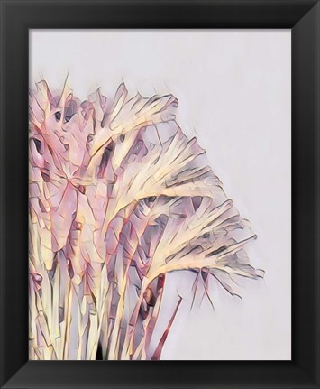 Framed Pink Grass Print