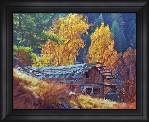 Framed North Fork Cabin Print