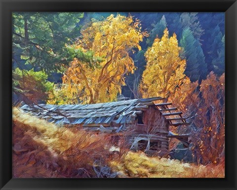 Framed North Fork Cabin Print