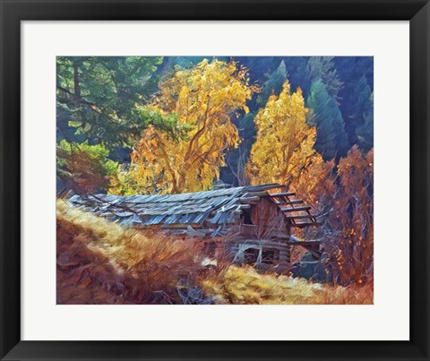 Framed North Fork Cabin Print