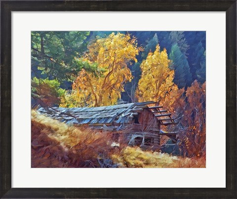 Framed North Fork Cabin Print