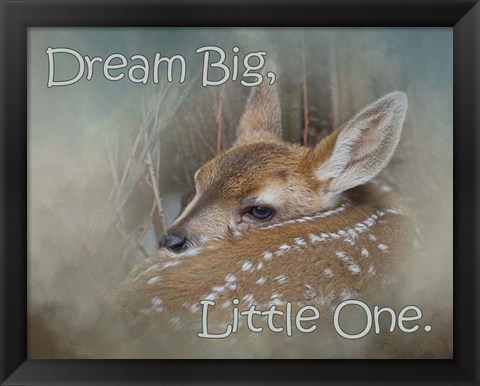 Framed Dream Big Dear Print