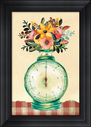 Framed Kitchen Scale Print