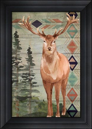 Framed Elk Print