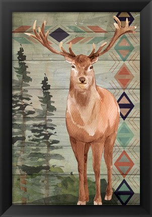 Framed Elk Print