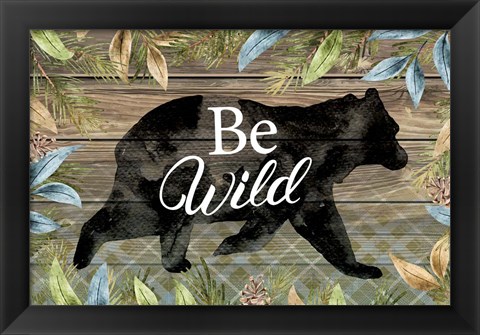 Framed Wild Bear Print