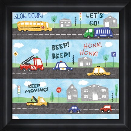 Framed Street Scene Print