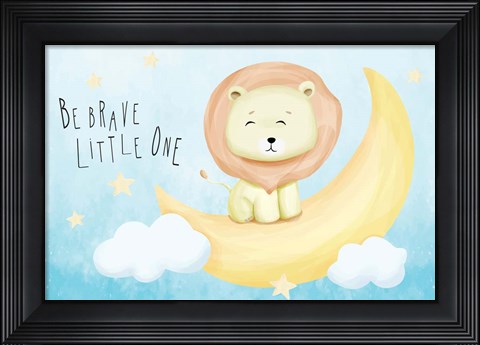 Framed Be Brave Print