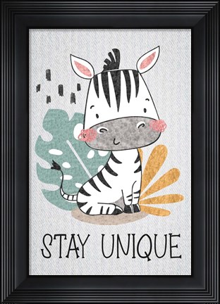 Framed Stay Unique Print